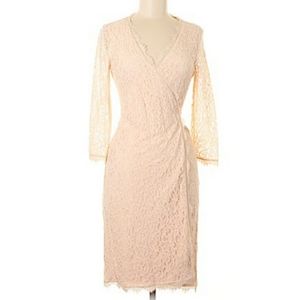 NWOT DvF Lace Wrap Dress